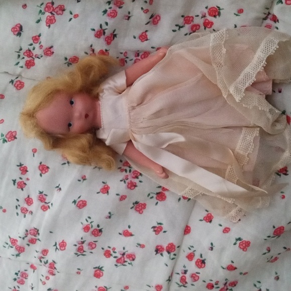 Collectible Vintage Nancy Ann Storybook Bisque Frozen Legs Doll Pink - Picture 12 of 12